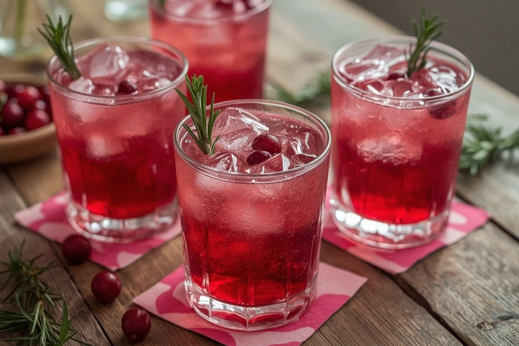 photo of the cranberry infused vodka spritzers, including the PinkCamo detail – perhaps a pink camo napkin photo of the cranberry infused vodka spritzers, including the PinkCamo detail – perhaps a pink camo napkin